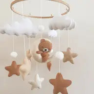 Brown Teddy Nursery Mobile- Timber Tinkers