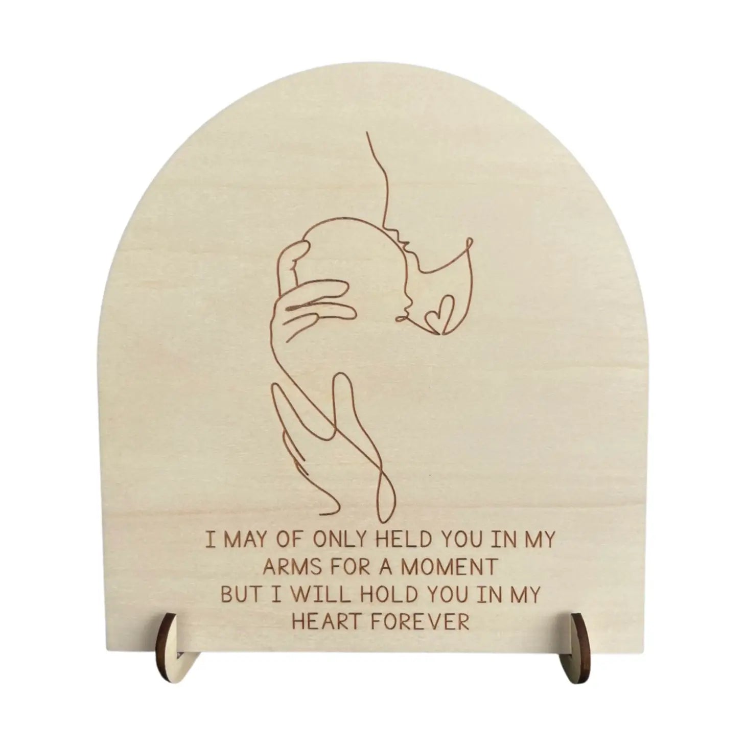 Memorial Sign- Held you for a moment- Timber Tinkers