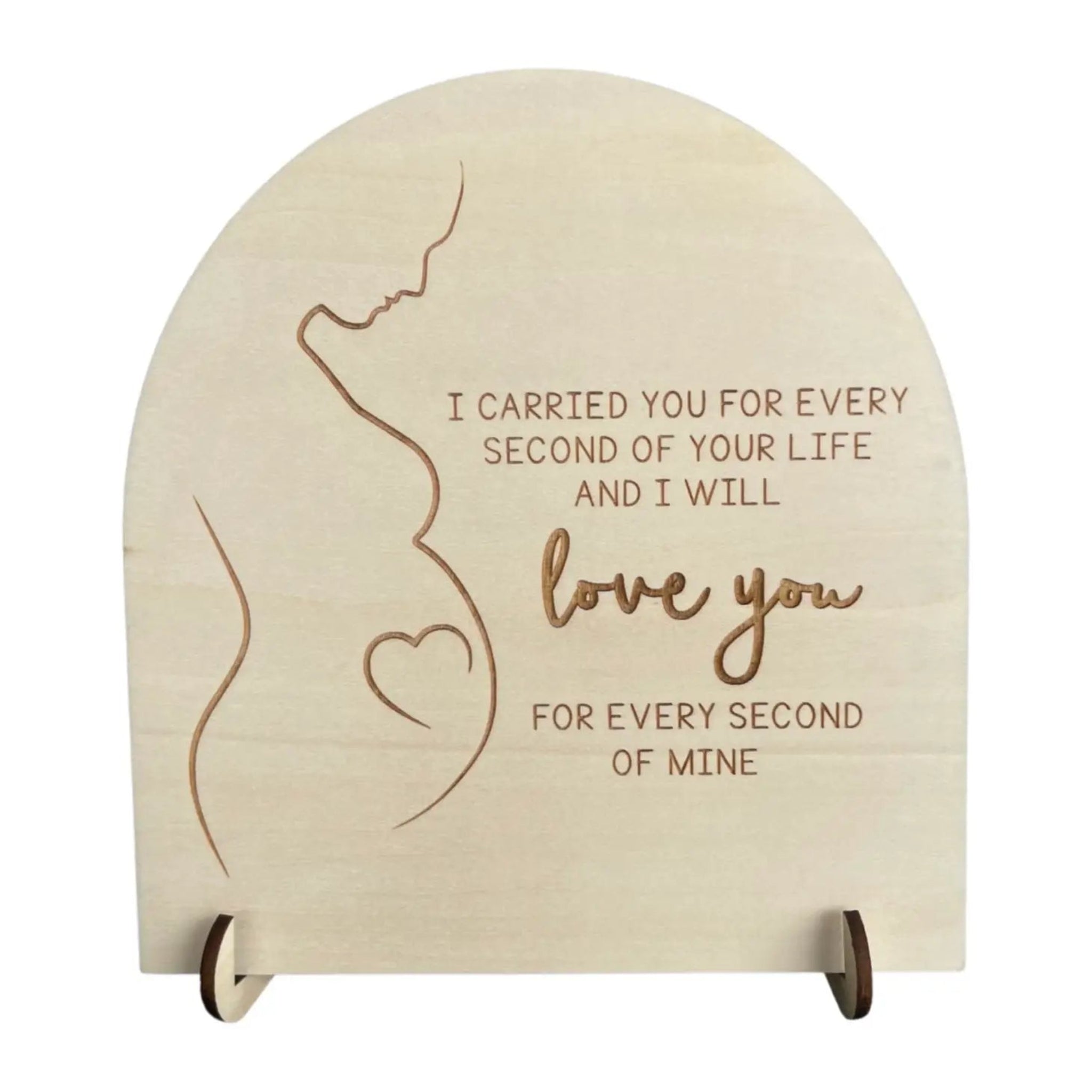 Memorial sign 'Carried you'-Timber Tinkers