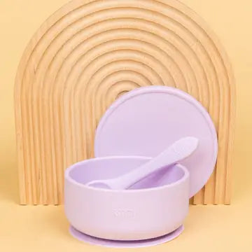 Silicone Bowl with Lid and Spoon Set- Kiin Baby