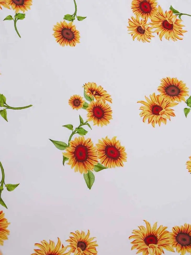 Sunflower Fitted Cot Sheet-Snuggle Hunny