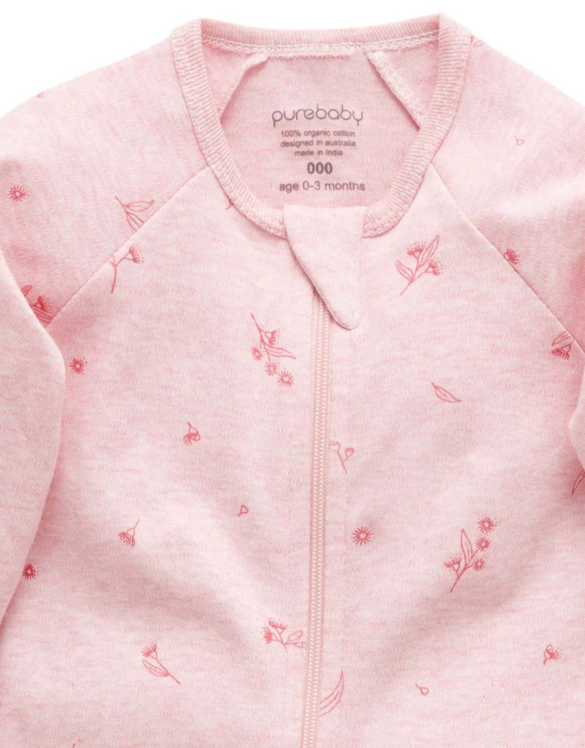 Peony Blossom Growsuit- Purebaby