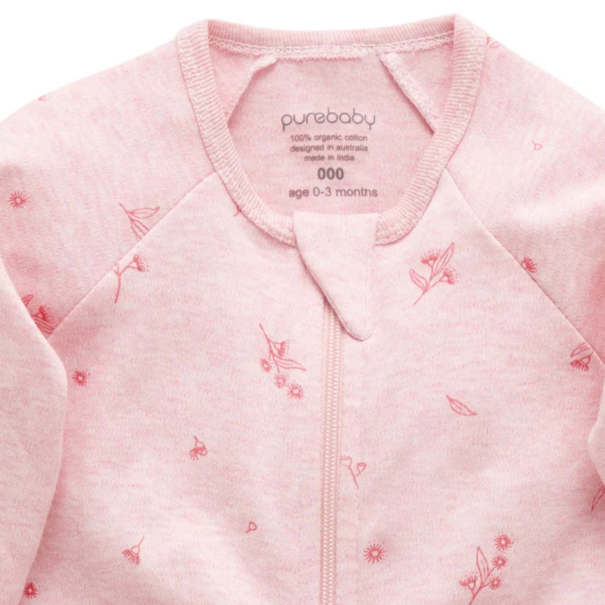 Peony Blossom Growsuit- Purebaby