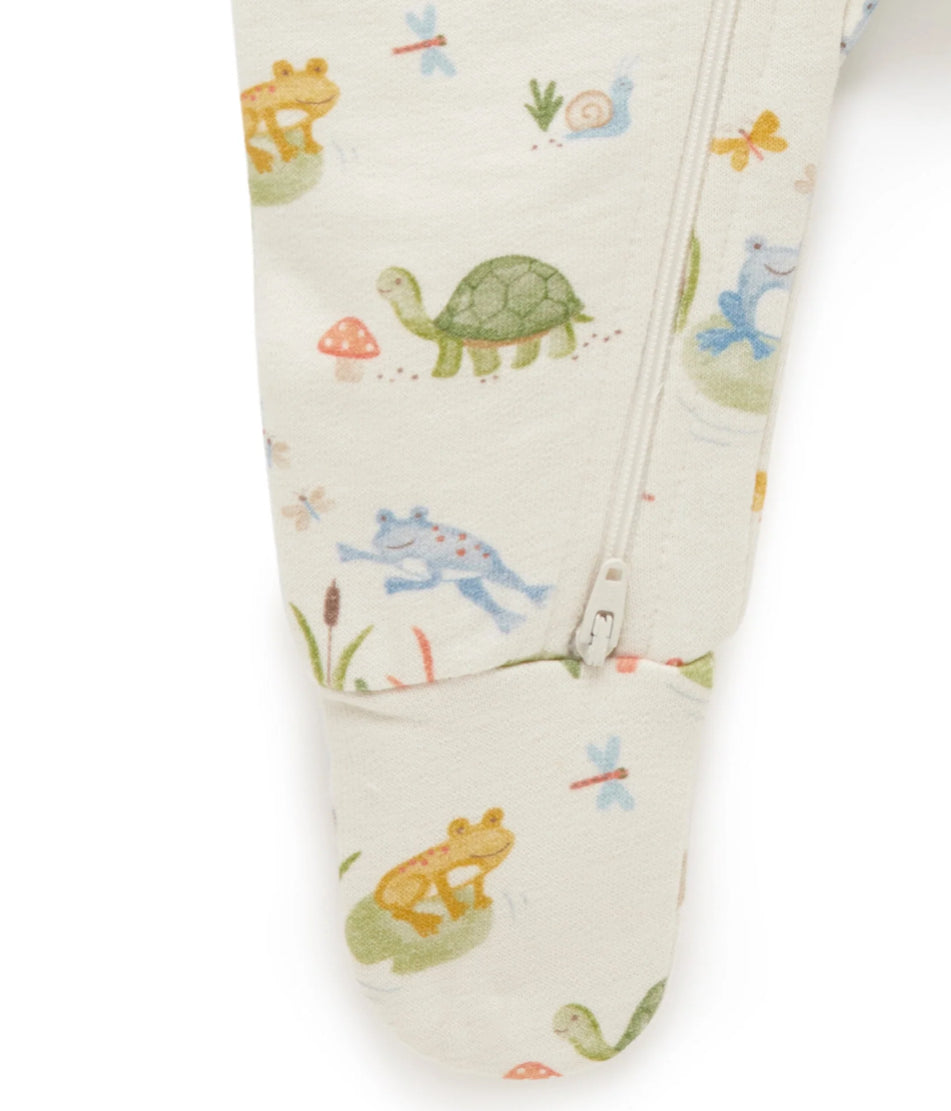 River Friends Fleecey Growsuit-Purebaby