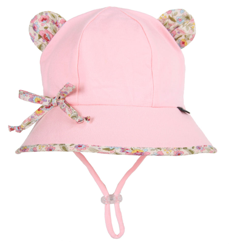 Paisley Trimmed Blush Kitty Bucket Hat-Bedhead Hats