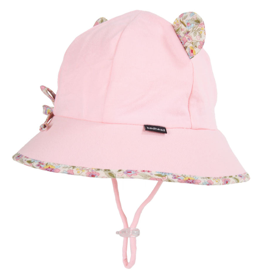 Paisley Trimmed Blush Kitty Bucket Hat-Bedhead Hats