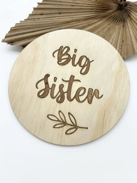 Big Sister Announcement Disc-Timber Tinkers