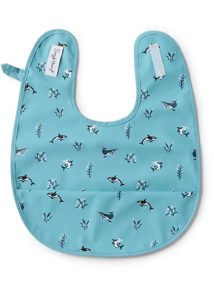 Blue Ocean Snuggle Bib- Snuggle Hunny