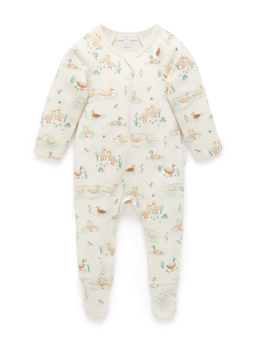 Ducky Thick Growsuit-Purebaby