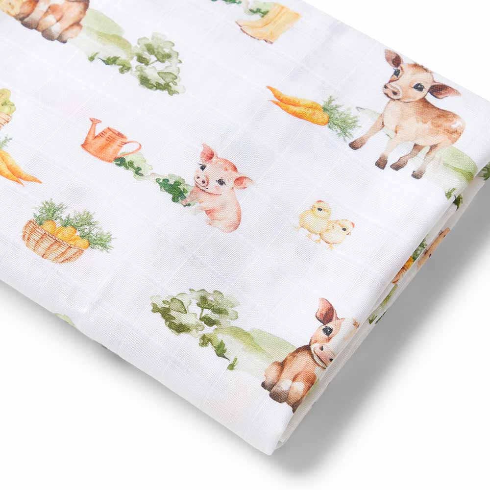 Farm Organic Muslin Wrap-Snuggle Hunny