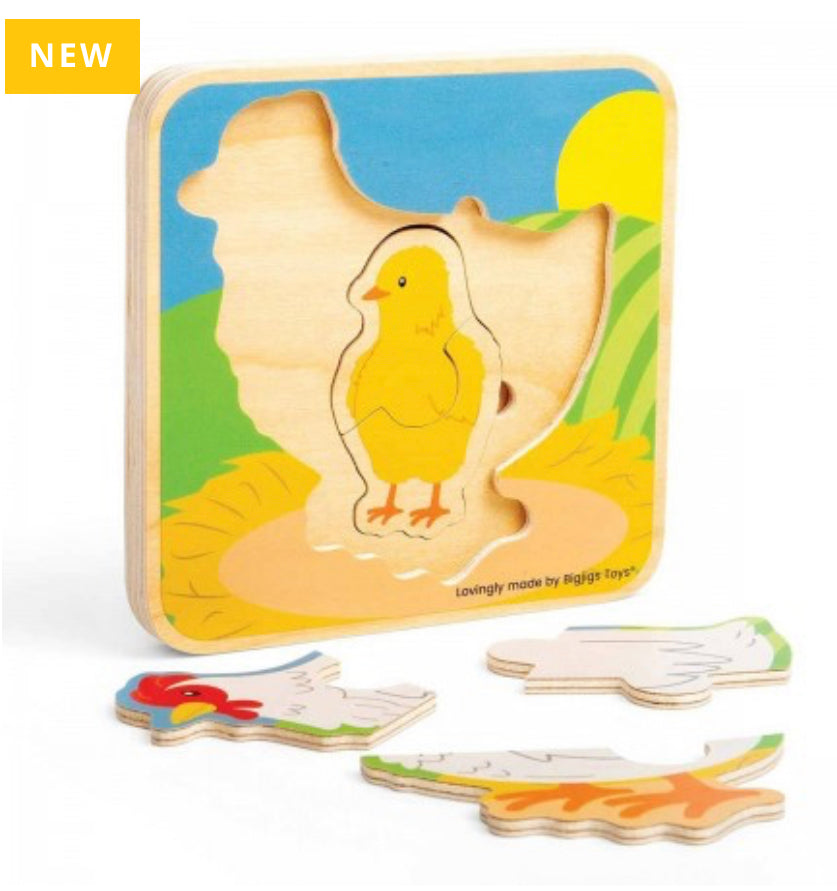puzzles Chicken Lifecycle Puzzle-Biugjigs/Artiwood
