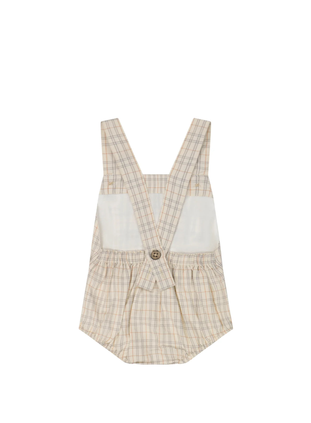 Organic Cotton Samy Playsuit- Billy Check- Jamie Kay