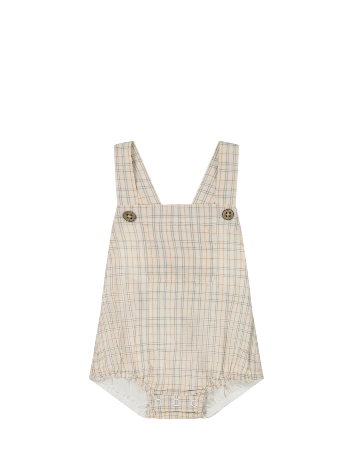 Organic Cotton Samy Playsuit- Billy Check- Jamie Kay