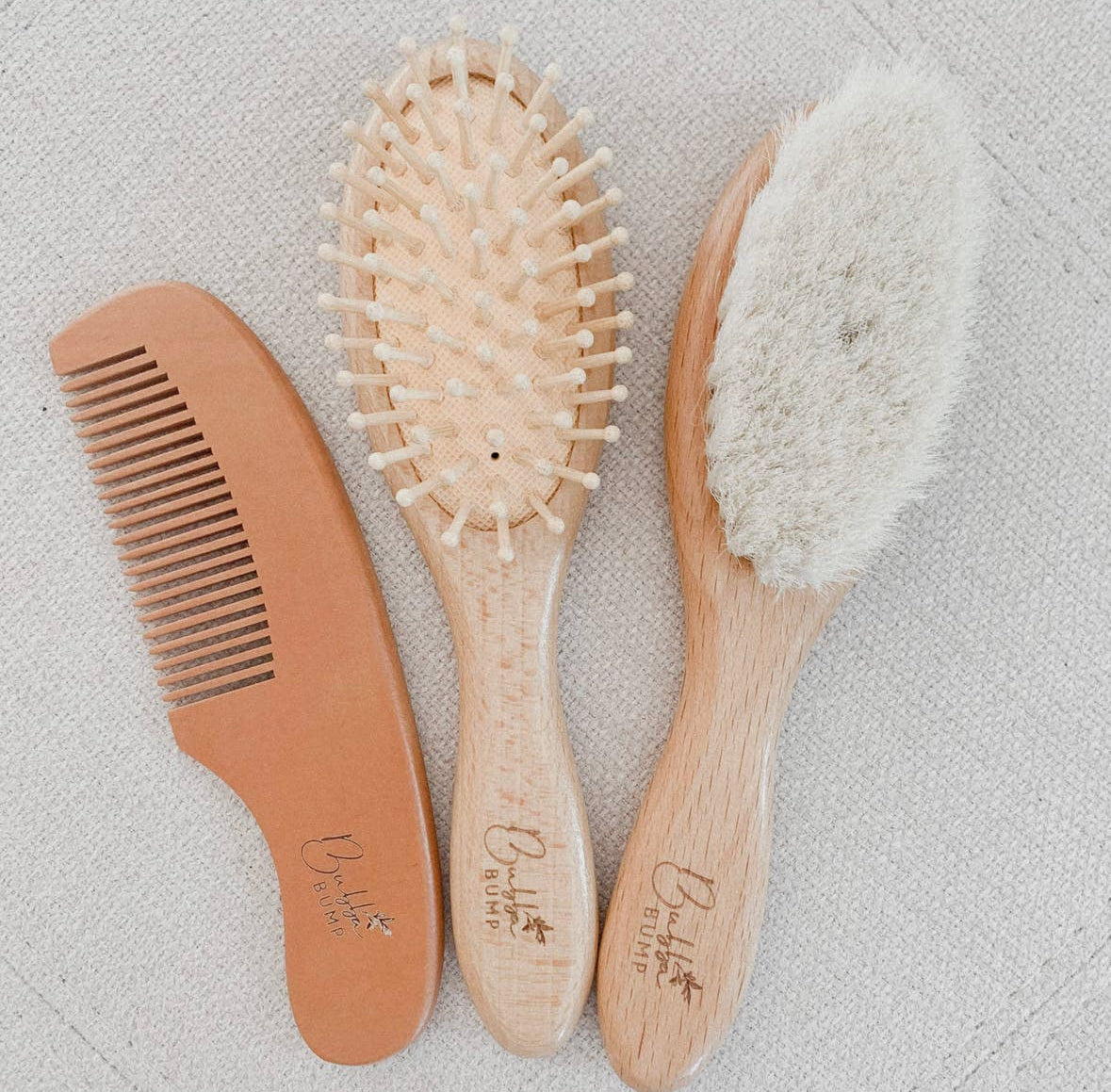 Wooden Brush and Comb Set-Bubba Bump