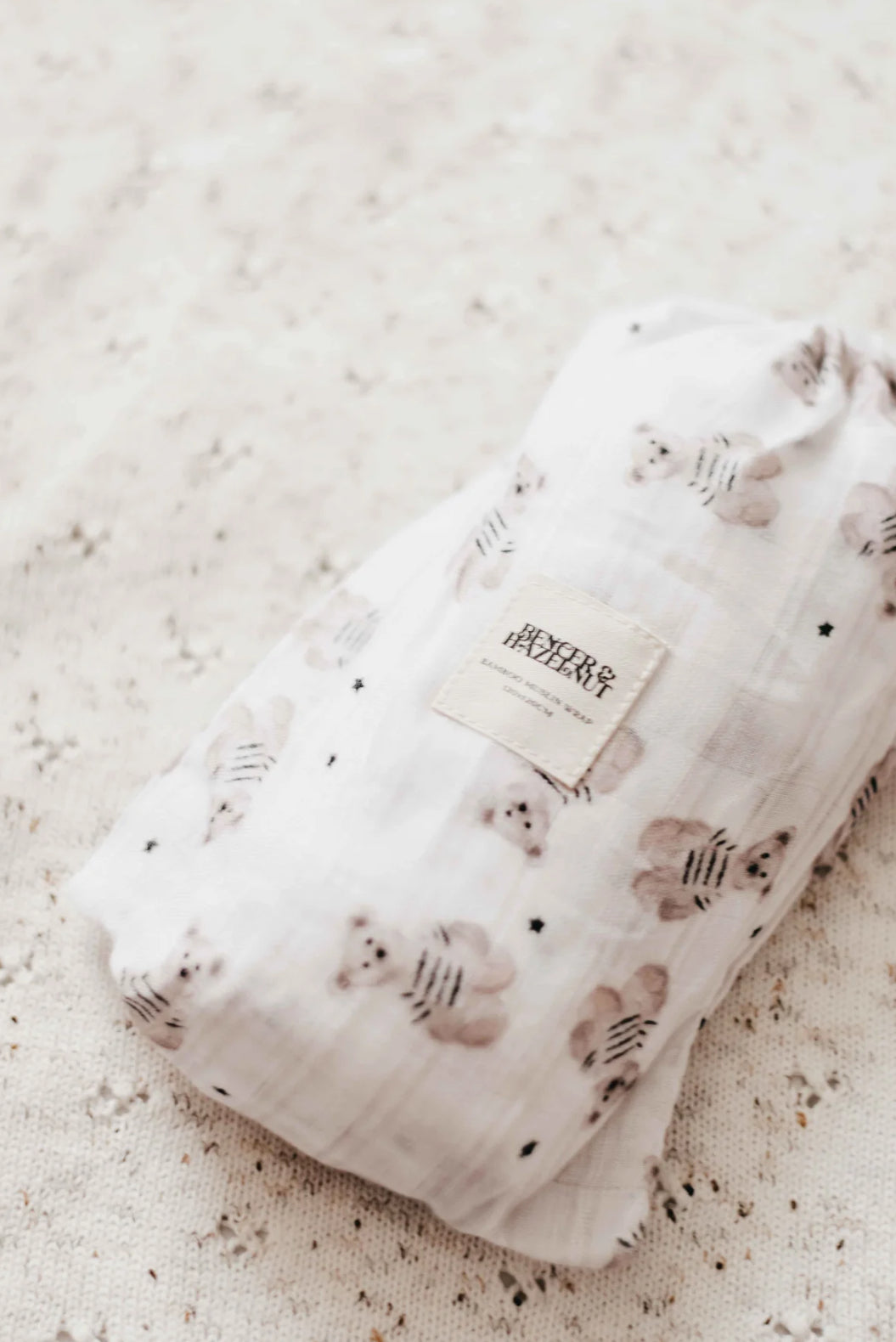 Peshal Bamboo Muslin Swaddle-Bencer & Hazelnut