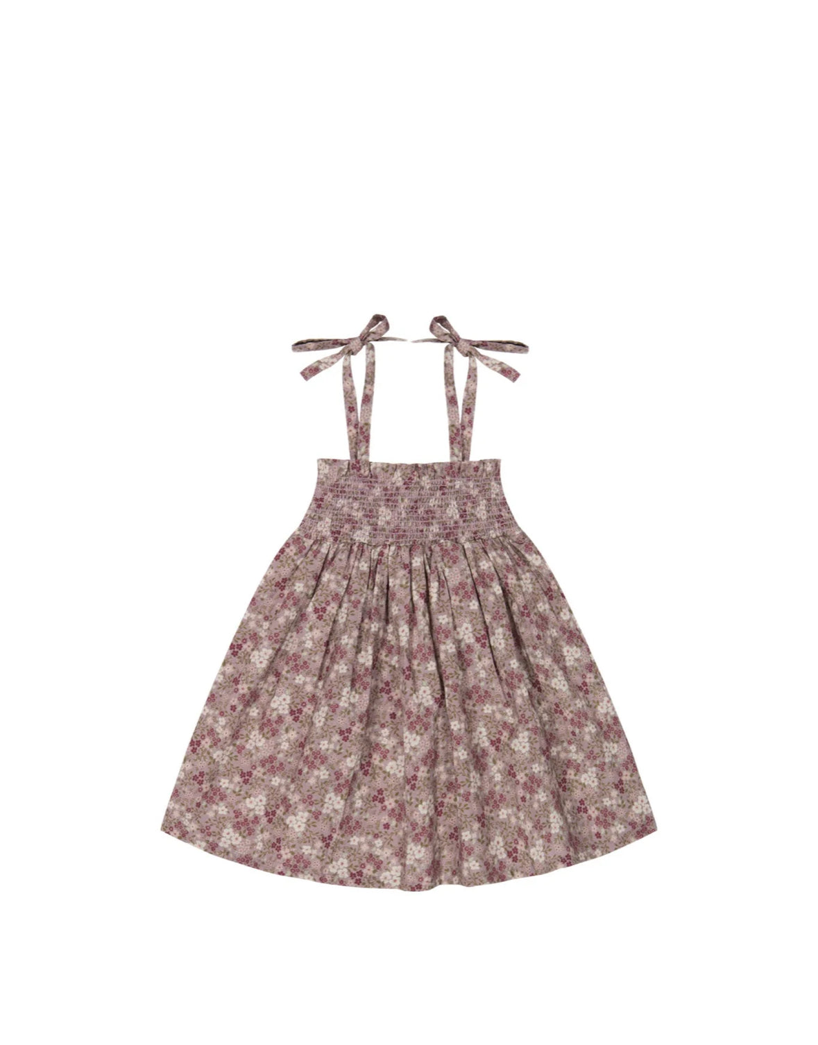 Organic cotton Eveleigh Dress Pansy Floral Fawn- Jamie Kay
