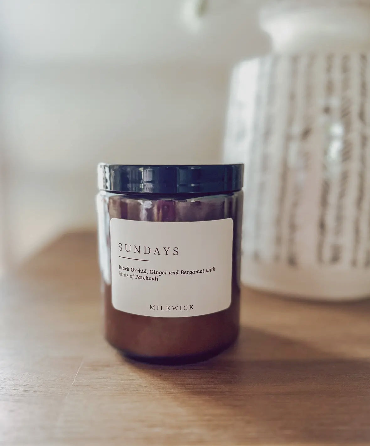 Sundays Scented Candle (Amber Jar)-MILKWICK