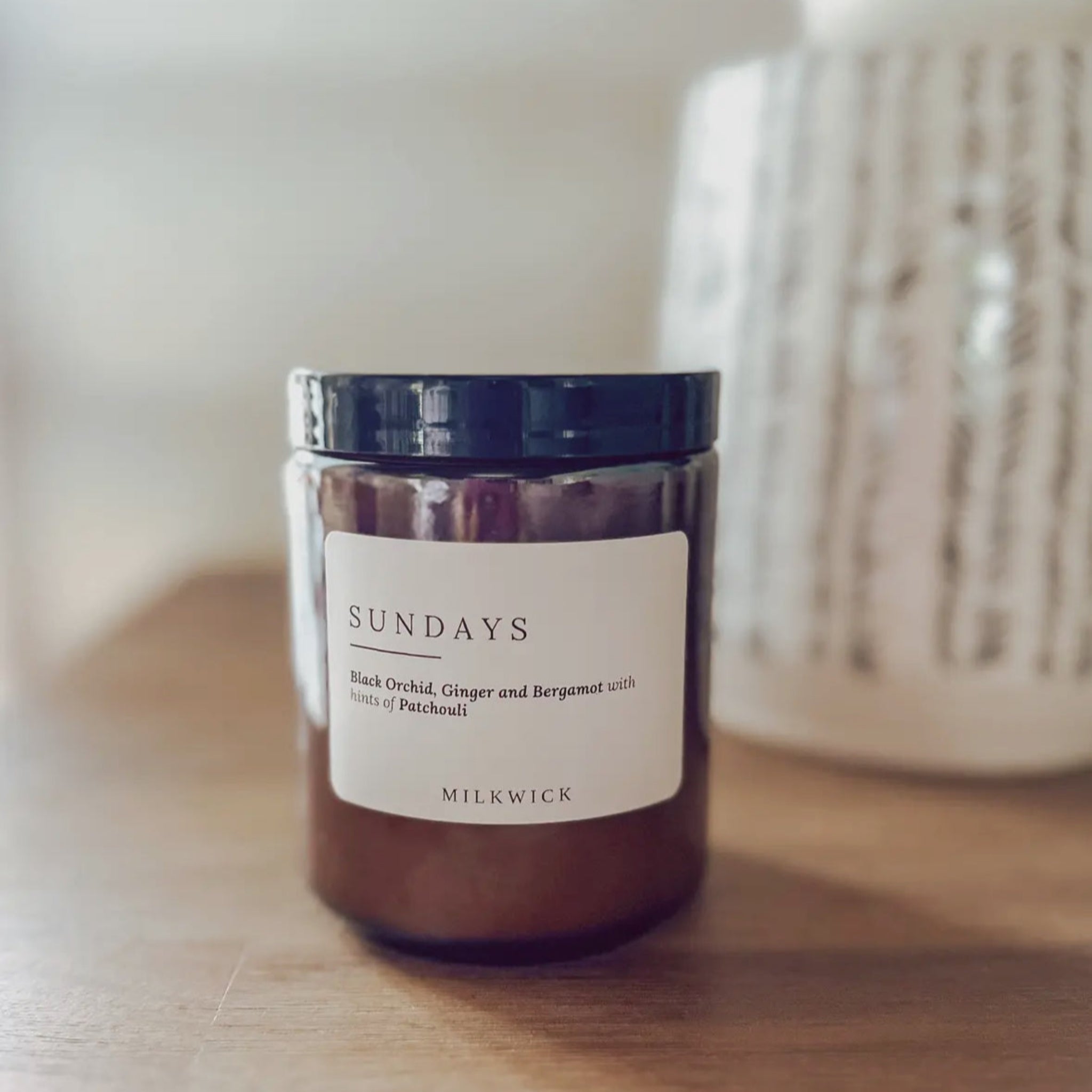 Sundays Scented Candle (Amber Jar)-MILKWICK