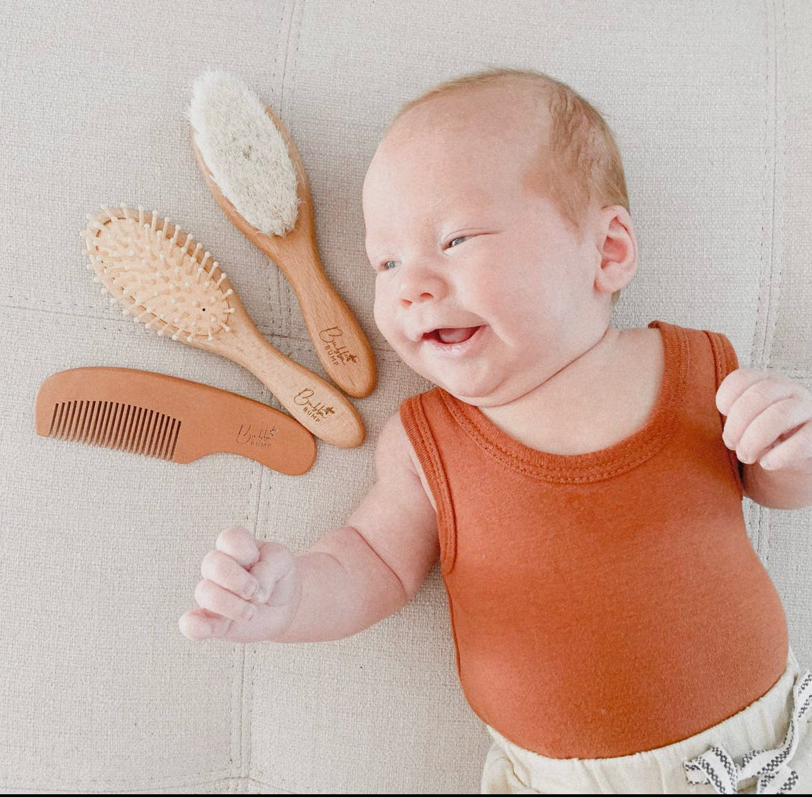 Wooden Brush and Comb Set-Bubba Bump