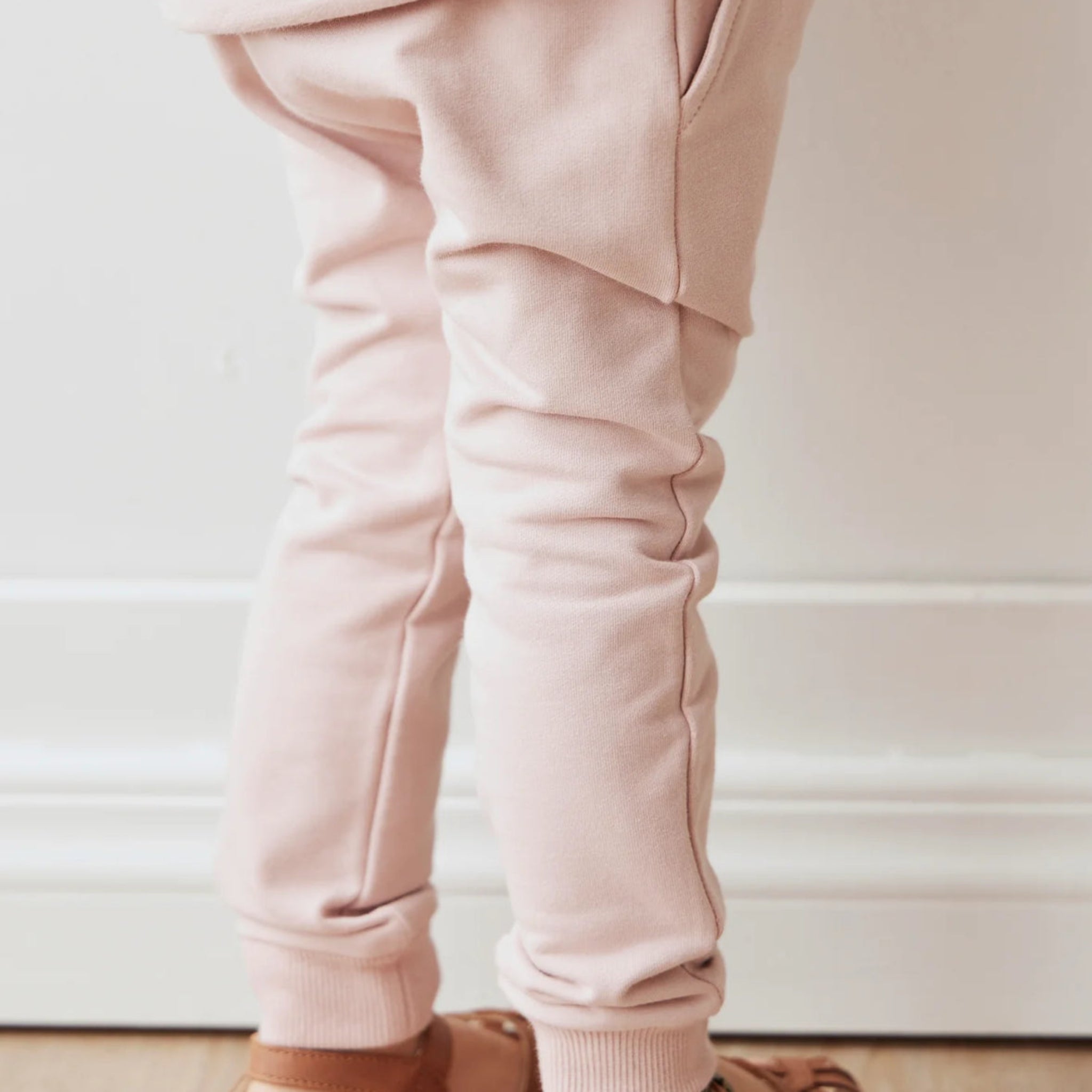 Organic Cotton Morgan Track Pants- Power Pink- Jamie Kay