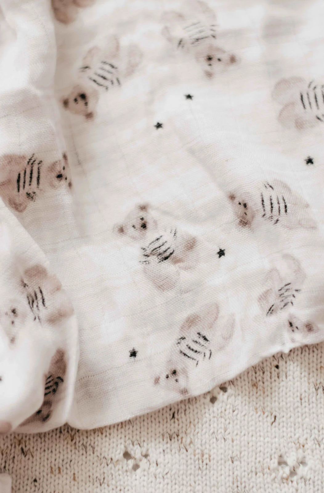 Peshal Bamboo Muslin Swaddle-Bencer & Hazelnut