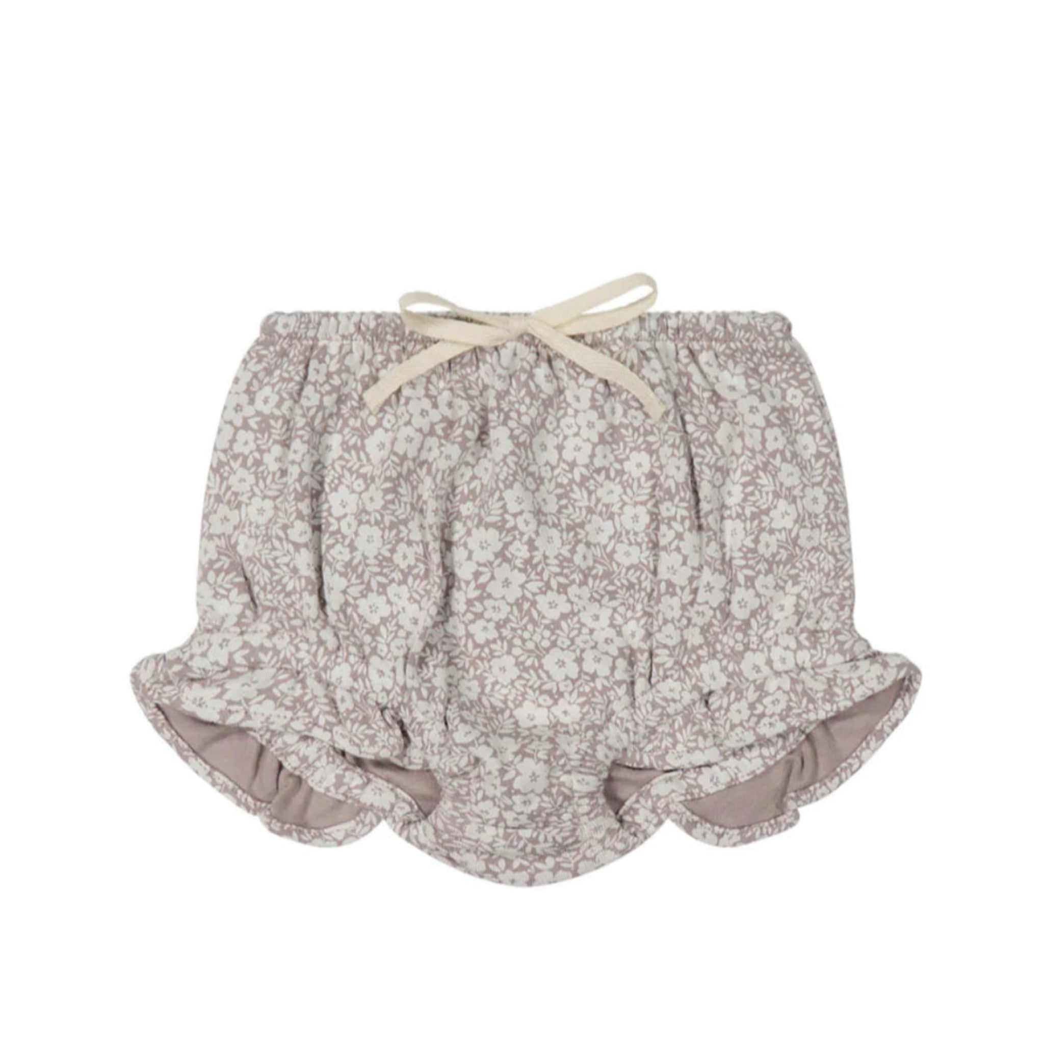 Organic Cotton Greta Floral Bark Frill Bloomer- Jamie Kay