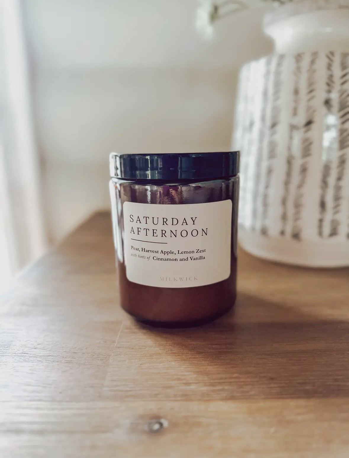 Saturday Afternoon Scented Candle (Amber Jar)-MILKWICK