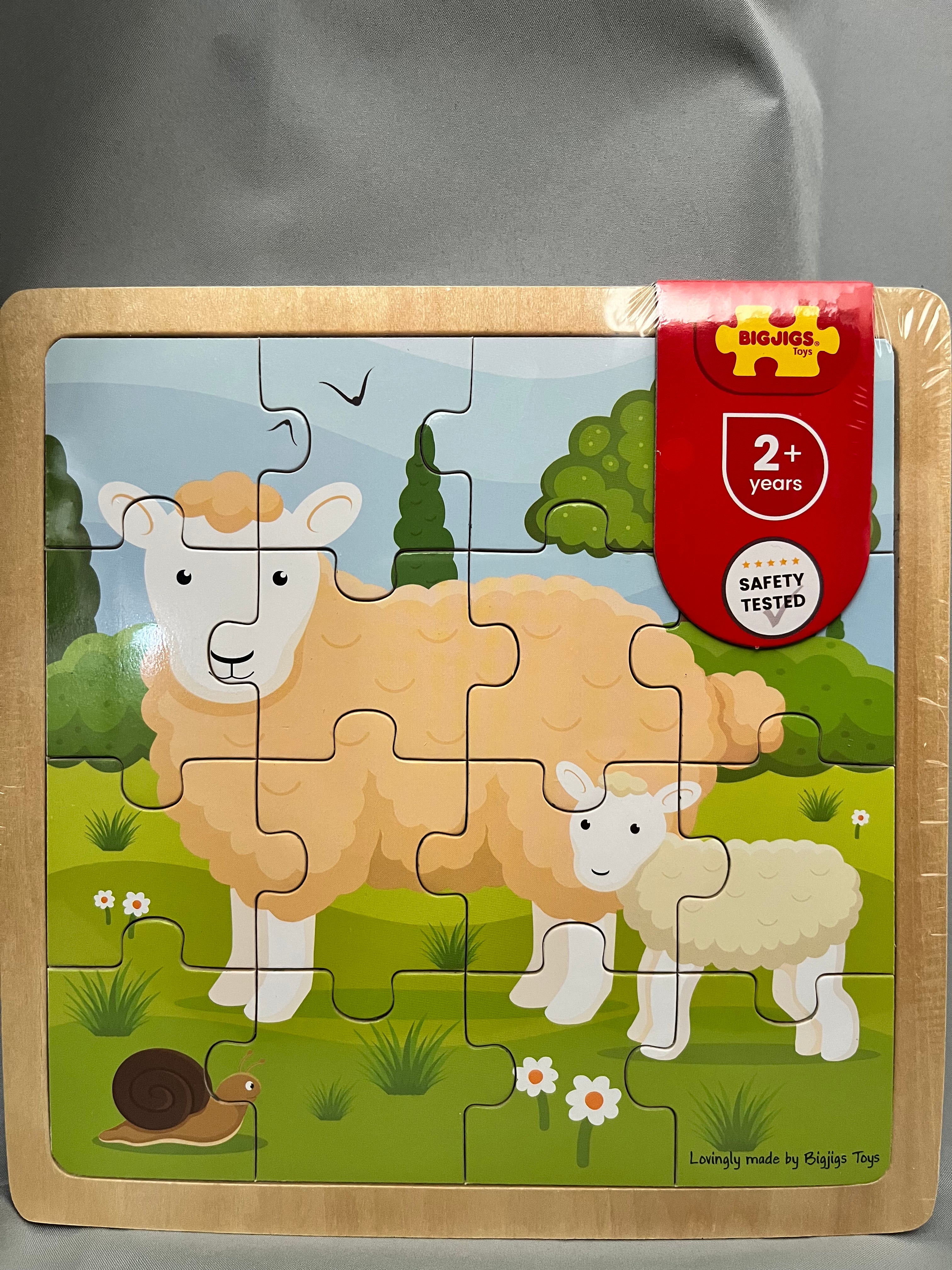 Sheep and Lamb Wooden Puzzle-Atiwood