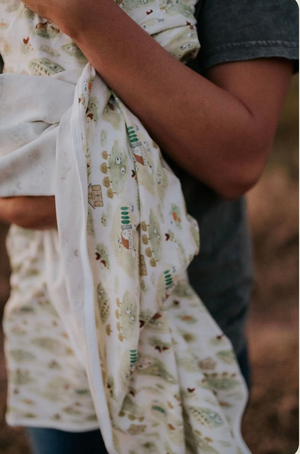 Future Farmer Jersey Cotton Swaddle-Little Windmill Clothing