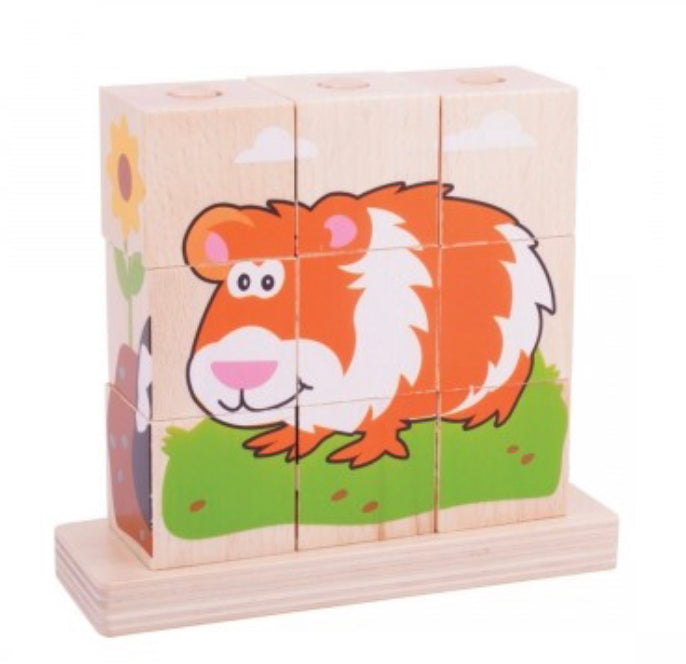 Pets Wooden Stacking Puzzle-Bigjigs/Artiwood