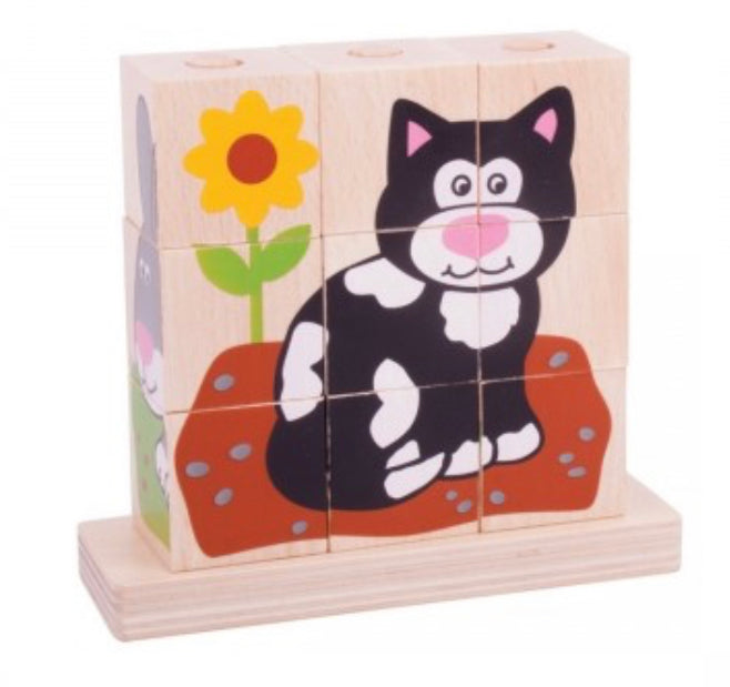 Pets Wooden Stacking Puzzle-Bigjigs/Artiwood