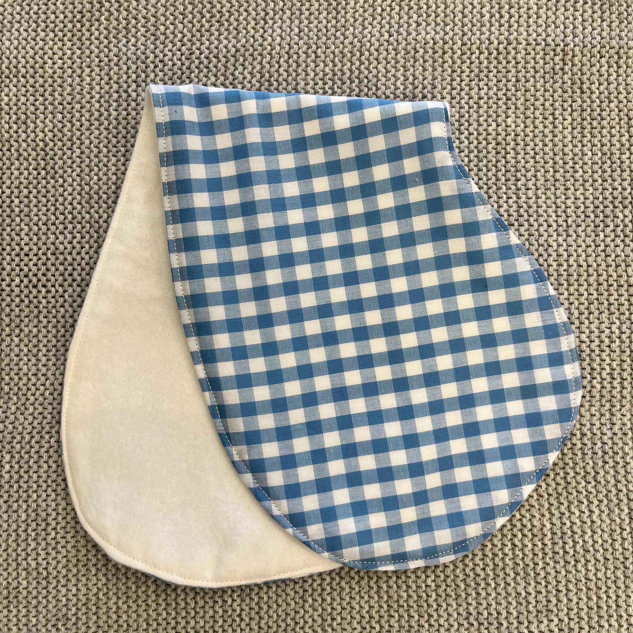 Blue Gingham Burp Cloth- Everly Lane