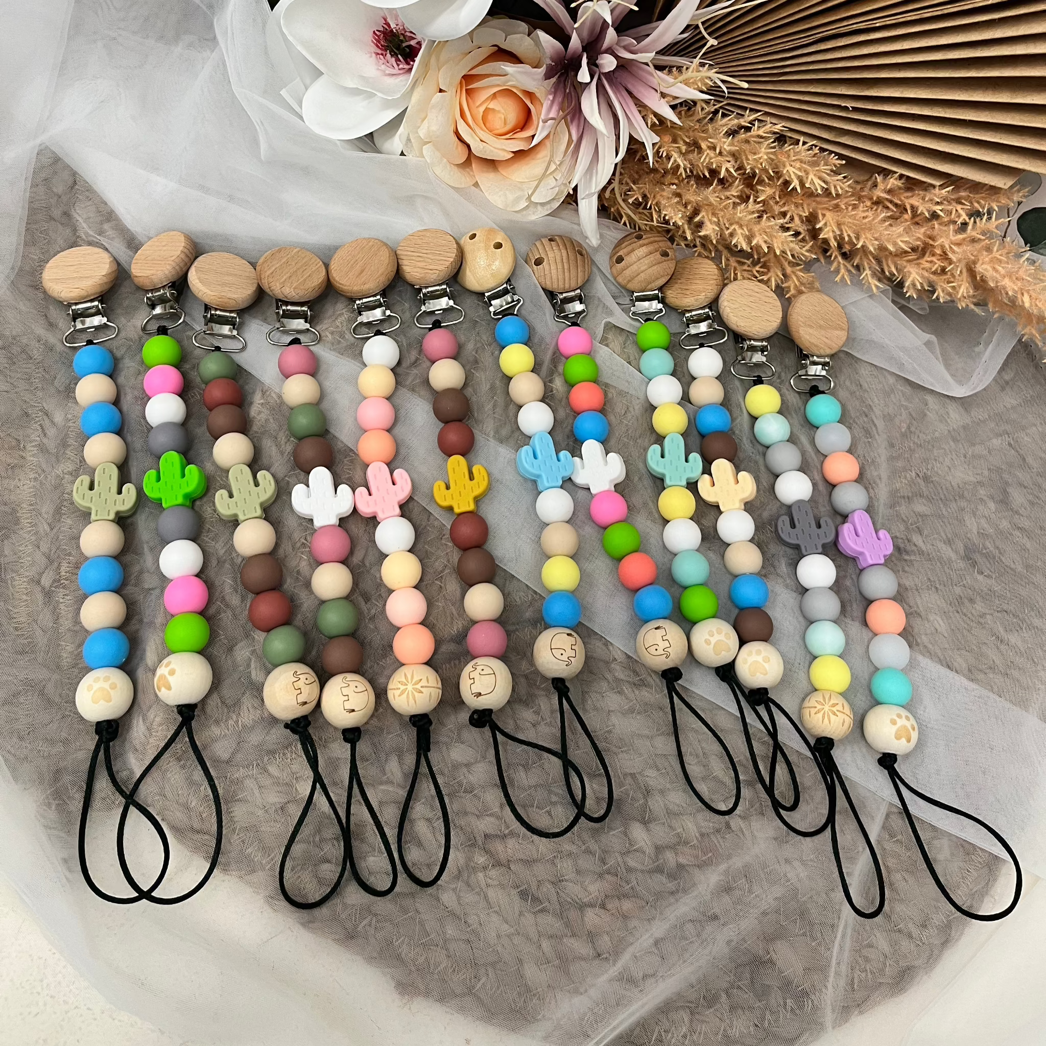 The Cactus Collection-Silicone Dummy Bead Clips