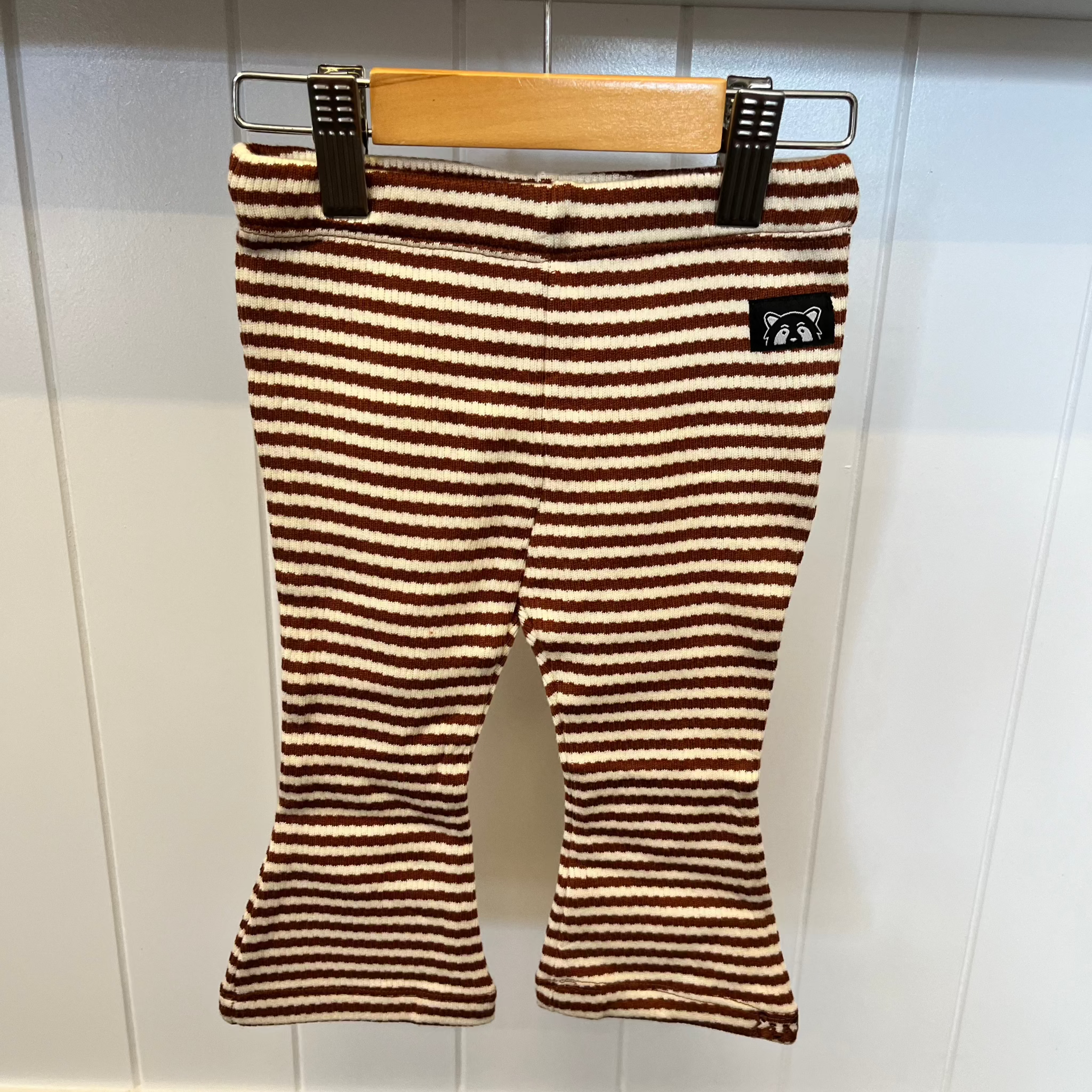 Branded Stripe Flare Pants-Animal Crackers