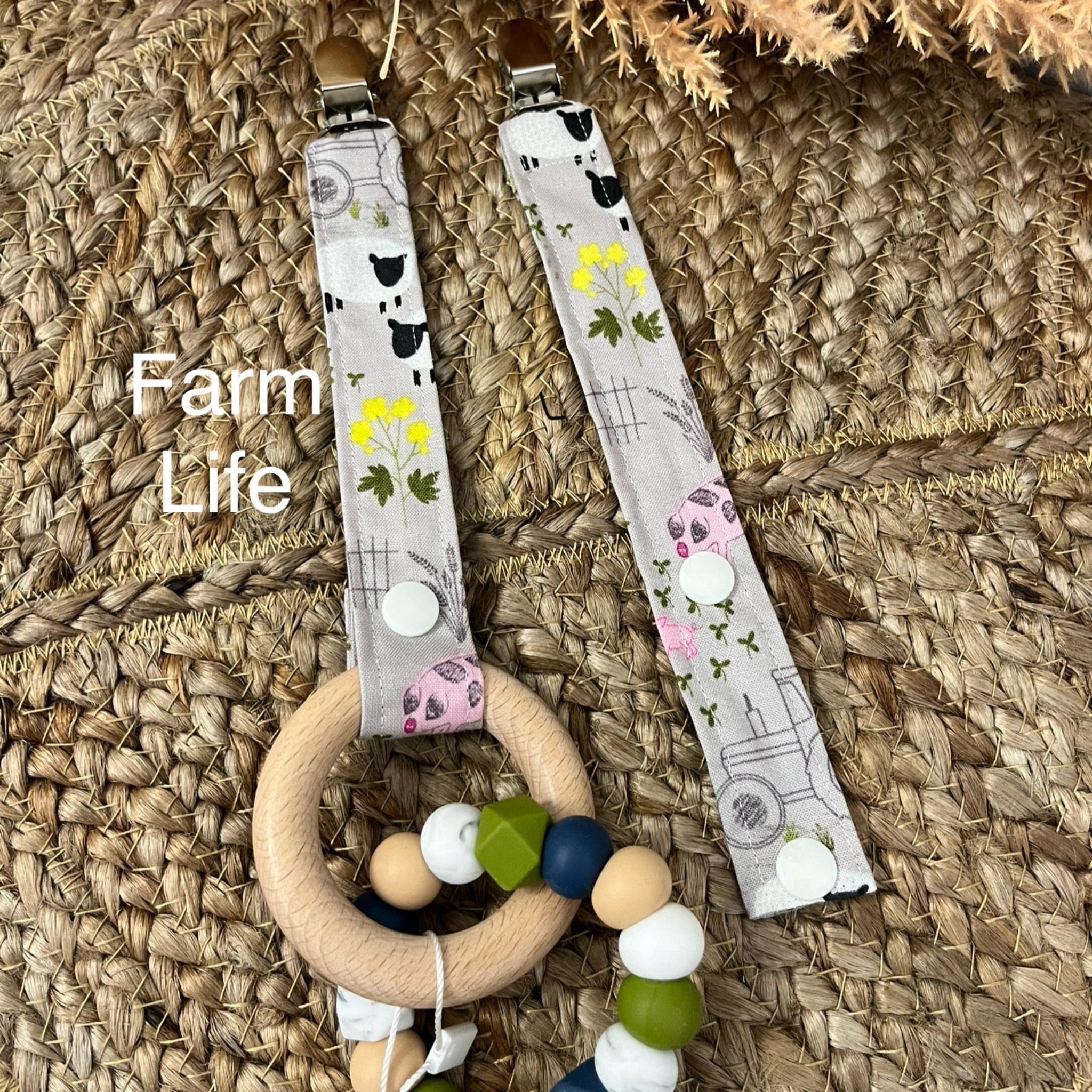 Cotton Pacifier Clips- Everly Lane