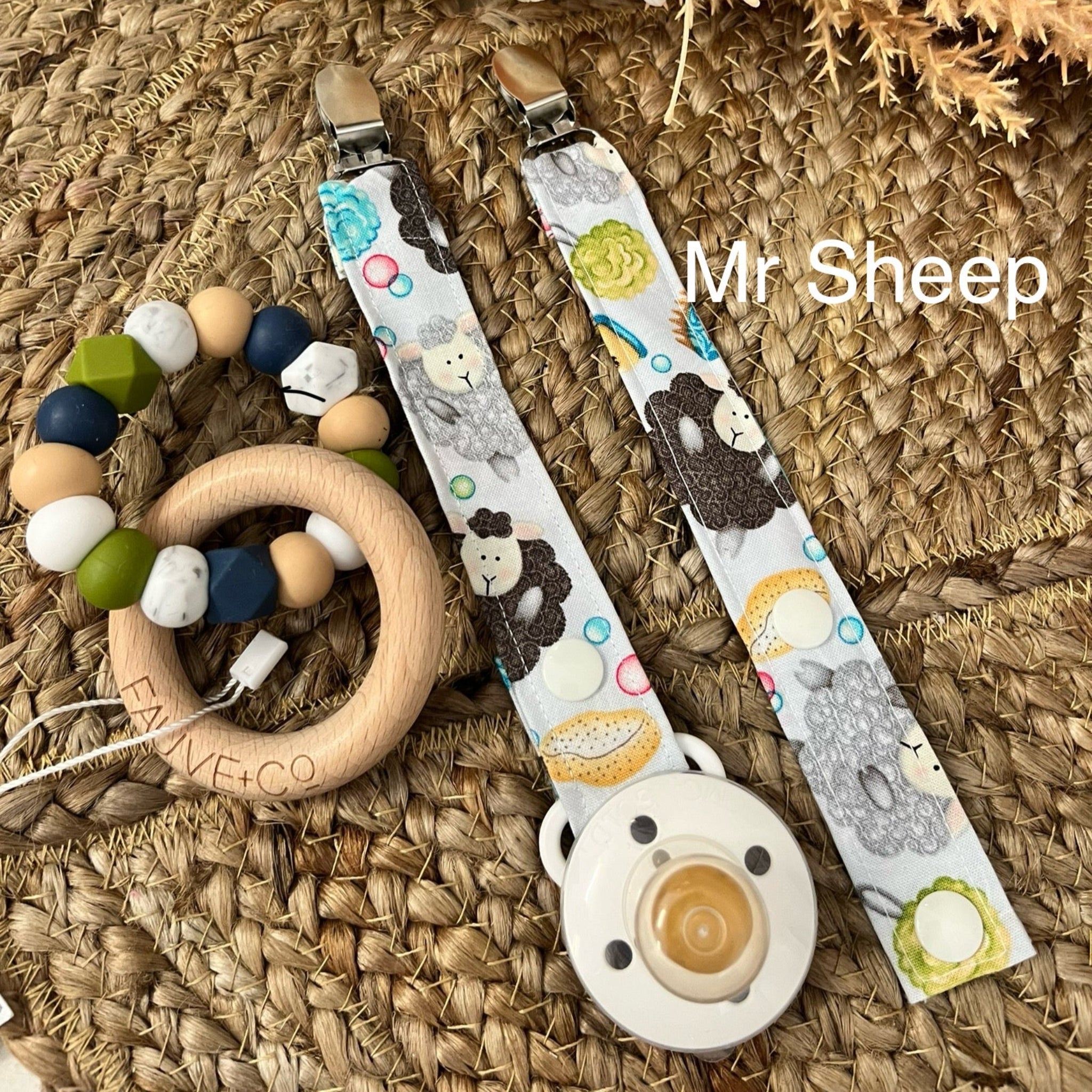 Cotton Pacifier Clips- Everly Lane