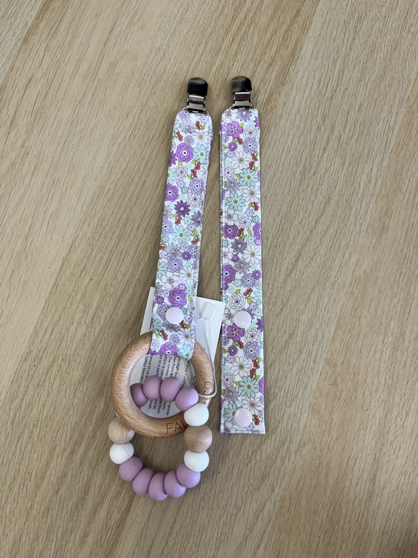 Cotton Pacifier Clips- Everly Lane