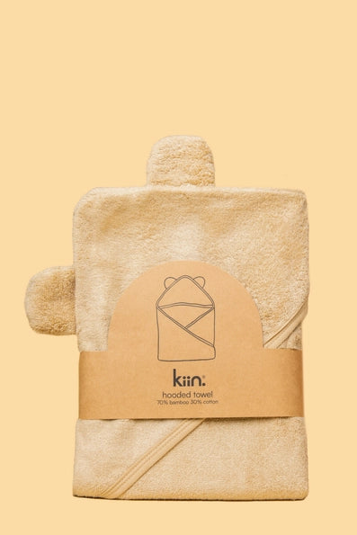 Hooded Oat Towel-Kiin Baby