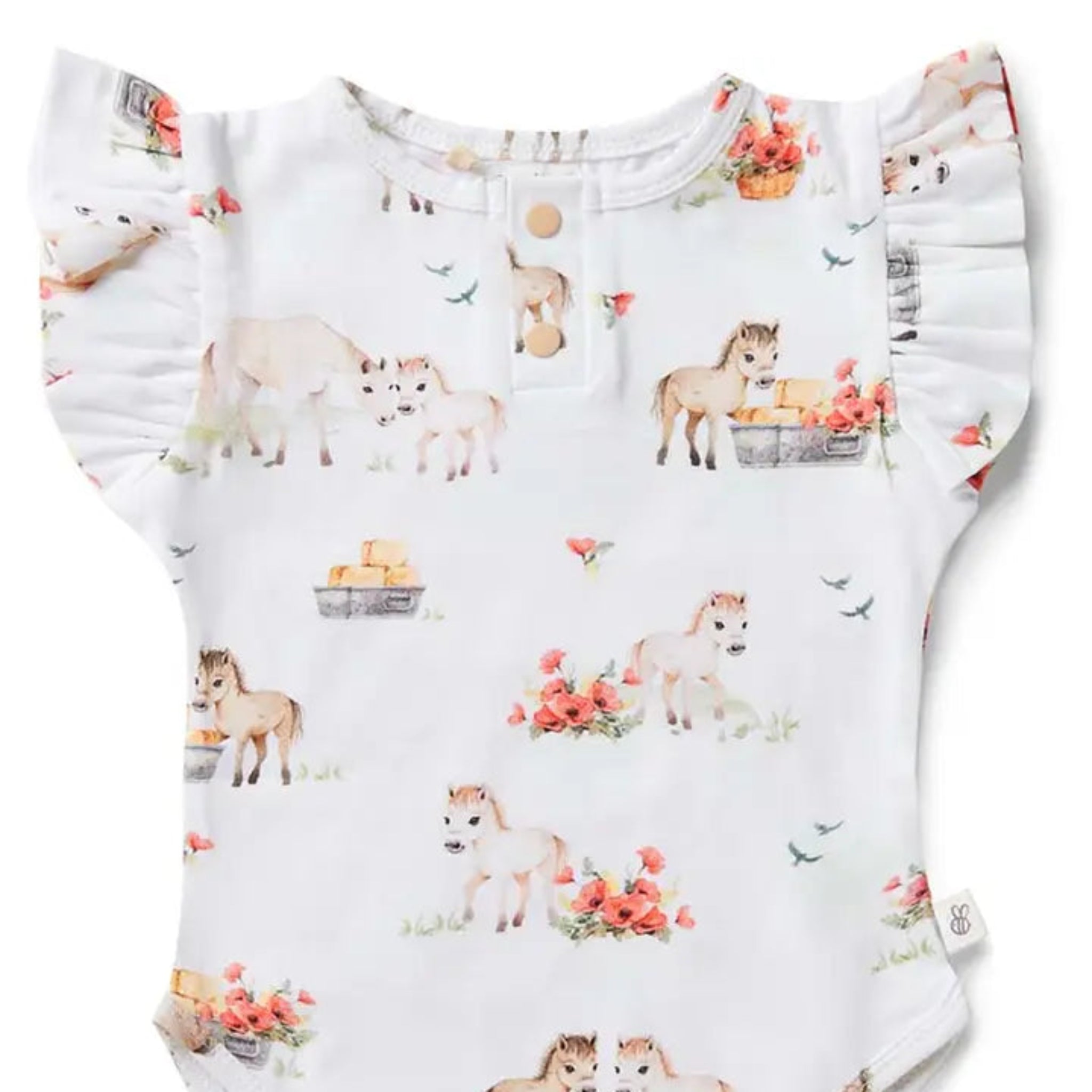 Pony Pals Short Sleeve Bodysuit-Snuggle Hunny