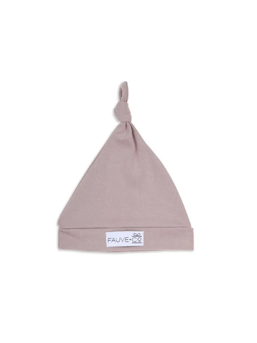 Evie Knotted Beanie-Fauve & Co