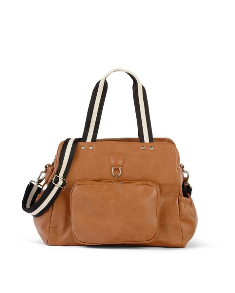 Vegan Leather Tote Triple Compartment Nappy Bag-Oioi