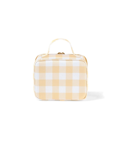 Mini Insulated Lunch Bags Beige Gingham-OiOi