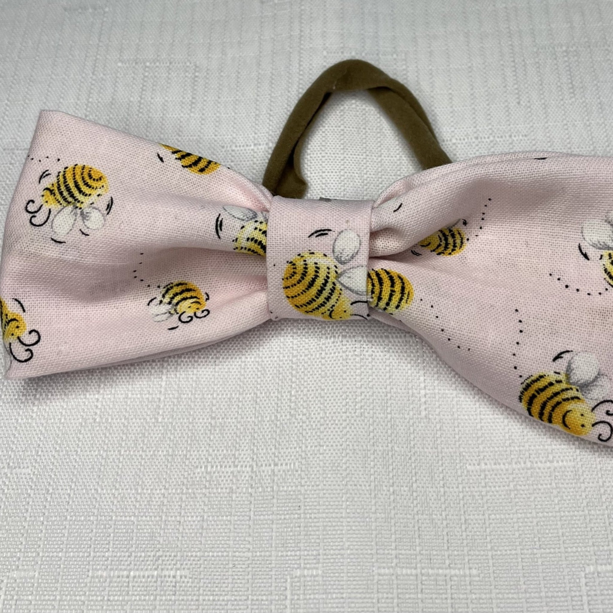 Pink Bumble Bee Headband Bow-Everly Lane