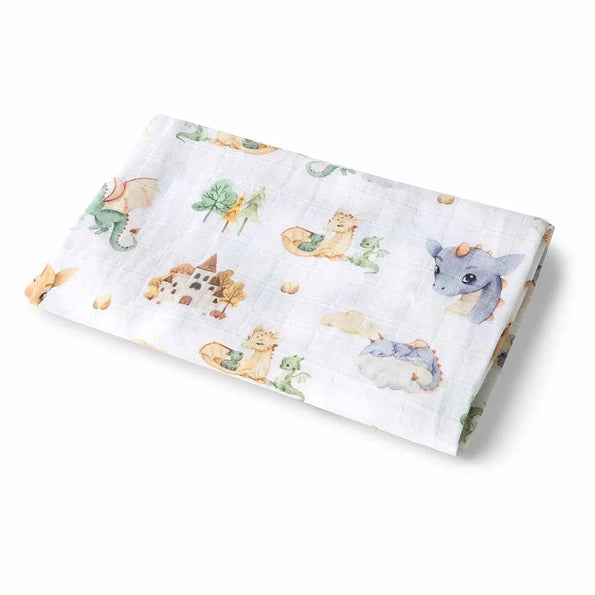 Dragon Organic Muslin Wrap-Snuggle Hunny