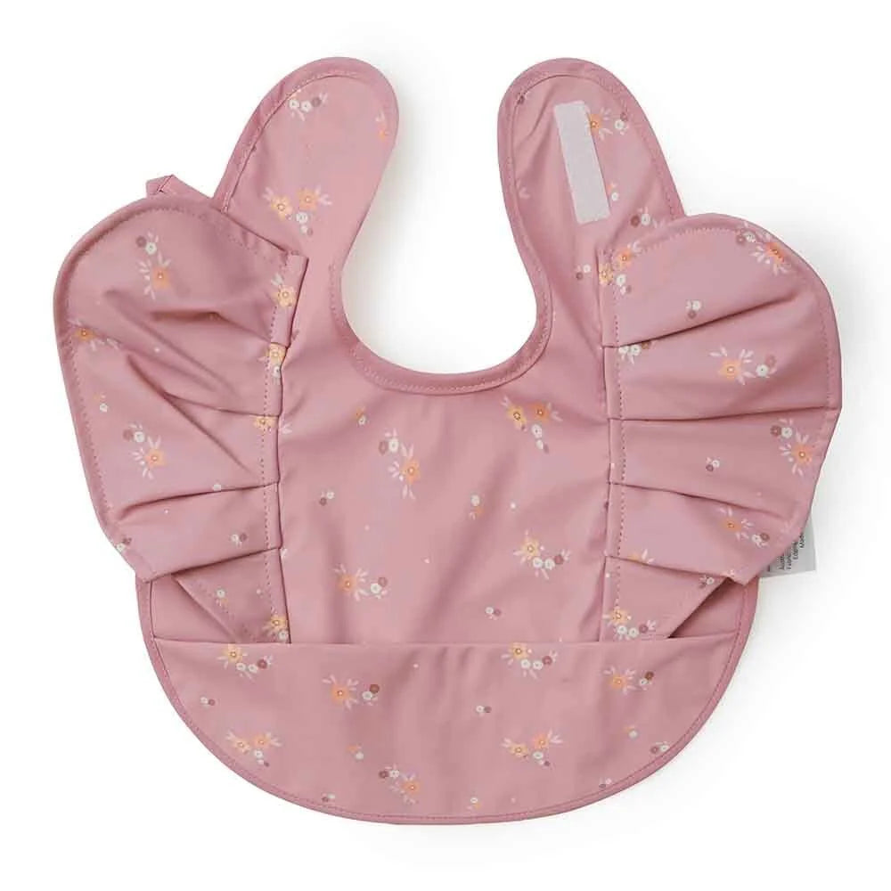 Daisy Frill Waterproof bib- Snuggle Hunny