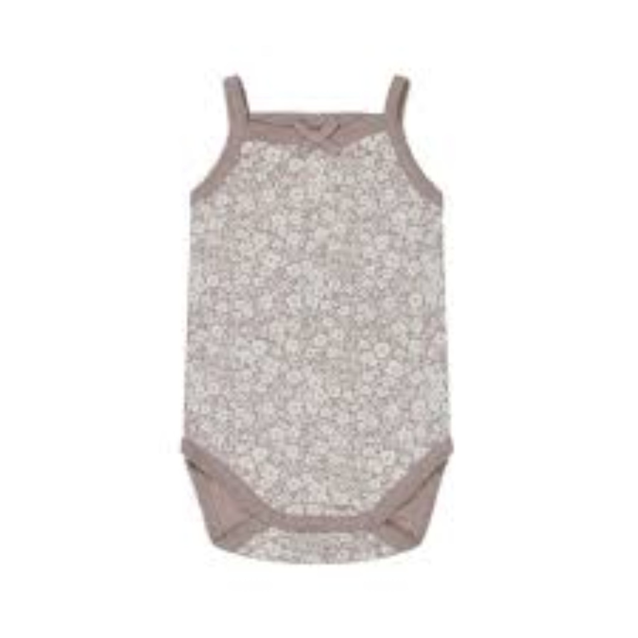 Organic Cotton Bridget Singlet Greta Floral Bark- Jamie Kay