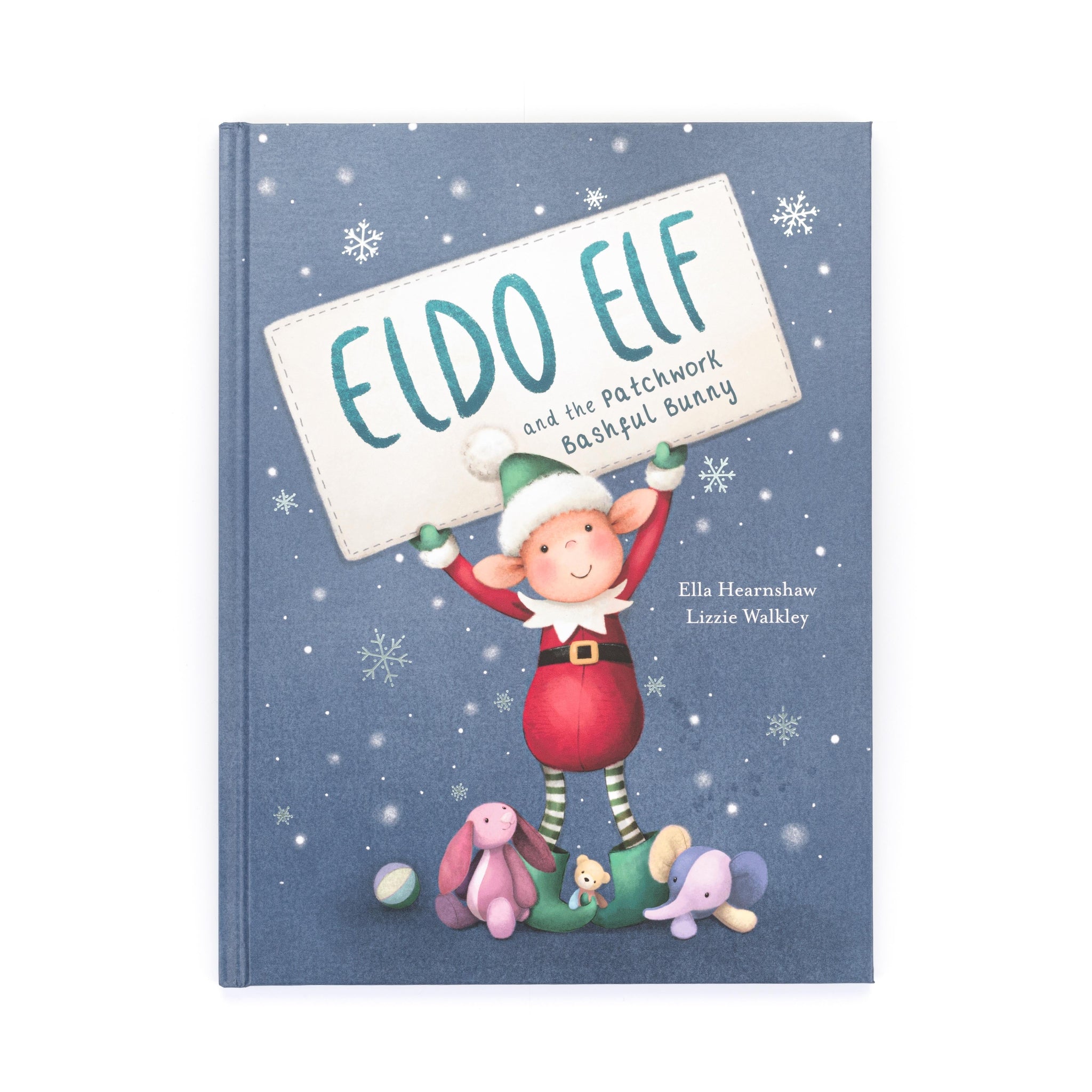 Eldo Elf and the Patchwork Bashful Bunny Book-Jellycat.