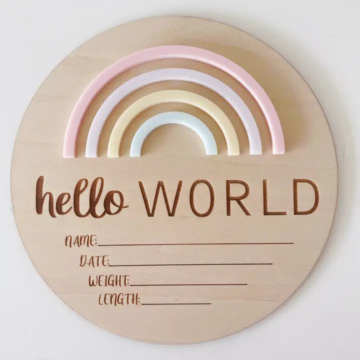 Hello World Rainbow Sorbet Announcement Disc-Timber Tinkers