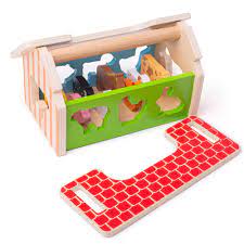 Farm Shape Sorter House-Bigjigs/Artiwood