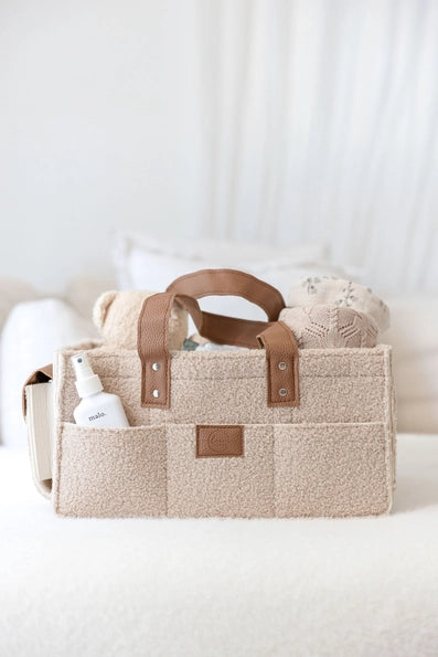 Nappy Caddy Nude -Linen Label